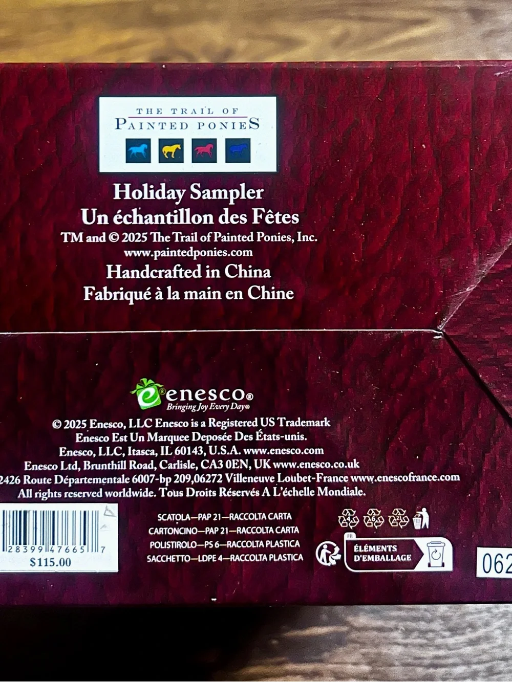 The Trail Of Painted Ponies “Holiday Sampler” ~ Red & White Gingerbread ~ Horse